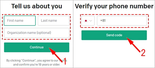 ChatGPTの登録方法