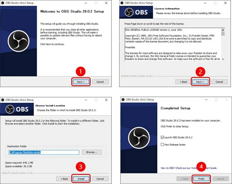OBSのインストール
