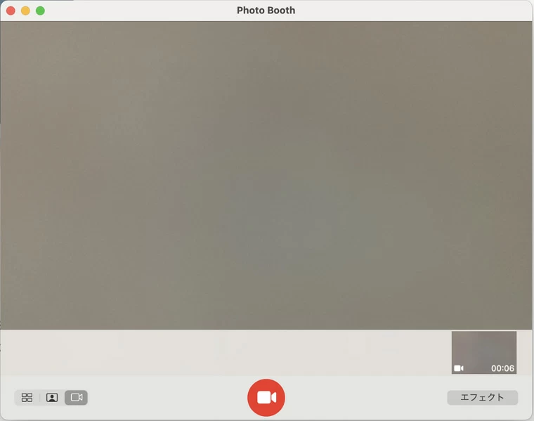 QuickTime-Webカメラの録画