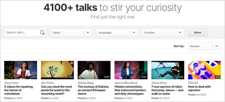 動画サイト-TED
