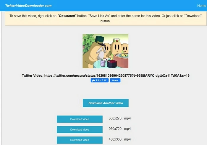 Twitter Video Downloader