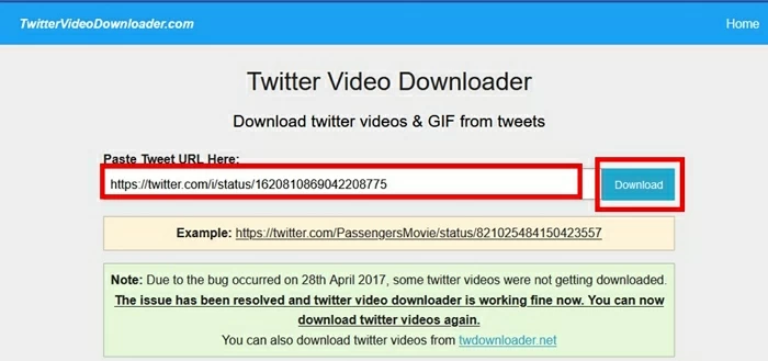 Twitter Video Downloader