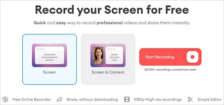 オンライン録画ツール-veed