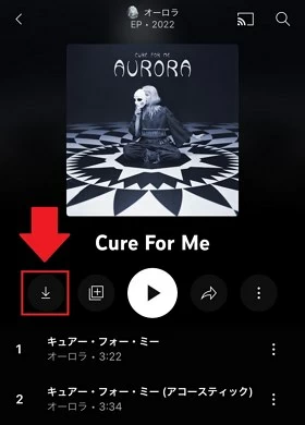 YouTube Music-アルバムダウンロード