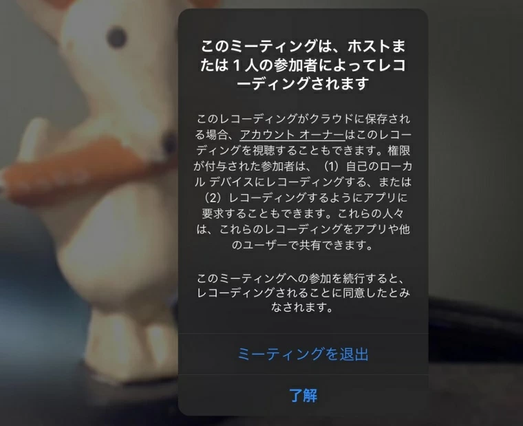 Zoom レコーディング